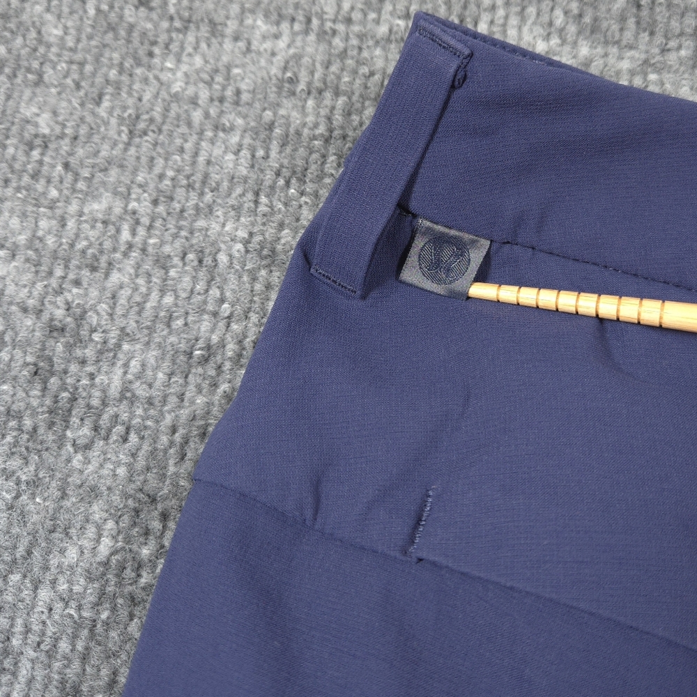 ​Lululemon Men's Commission Pant Classic 32 Iron‎ Blue Warpstreme Golf Chino - Picture 5 of 8